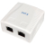 Gniazdo natynkowe STP 2x RJ45 kat.6, zintegrowane (mini)
