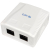 Gniazdo natynkowe UTP 2x RJ45 kat.5e, zintegrowane (mini)