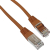 Patchcord F/UTP kat.6 1,5m brązowy