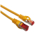 Patchcord S/FTP kat.6a 10m żółty (LSOH)
