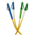 Patchcord światłowodowy jednomodowy, LC/APC-LC/PC, SM 9/125, LS0H, duplex, 1m