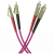 Patchcord światłowodowy wielomodowy, LC/PC-SC/PC duplex 2m, OM4 50/125