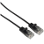 Patchcord U/UTP kat.6a 0,5m czarny, slim ∅3.5mm (LSOH)