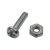Śruba z nakrętką do adapterów światłowodowych SC/LC 2x8mm (100szt.)