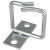 Uchwyt kablowy 40x40 (moc. boczne, wejście: front) Base Link BL-CO44-BF