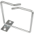 Uchwyt kablowy 80x80 (moc. boczne, wejście: front) Base Link BL-CO88-BF