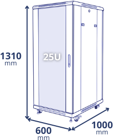 25U 600x1000x1310 - wymiary